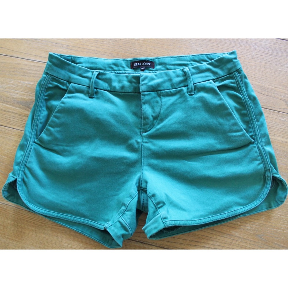 Dear John Hampton Teal Green Preowned Shorts 26 2 Preowned
